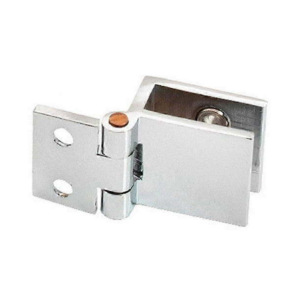 5-8mm Clip Hinge Cabinet Door Glass Door Hinge 180/90 Easy Installation Durable Glass Hinge No Drilling for Display Cabinet