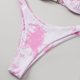 thumbnail image 5 of Traje de baño de dos piezas para mujer, trajes de baño para mujer, bikini de moda con tirantes divididos y soporte de acero, traje de baño de dos piezas de color liso para mujer, traje de baño de nail, 5 of 6