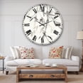 thumbnail image 2 of Designart 'Simplist Bamboo Leaves V' Lodge wall clock, 2 of 2