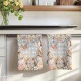 thumbnail image 7 of Easter Rabbits Kitchen Towels Set of 2, Spring Floral Butterfly Animal Gray Plaid Absorbent Dish Towels for Kitchen, Microfiber Hand Towel, Quick Drying Tea Towel for Cleaning Decorative Dishcloths, 7 of 7