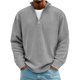 thumbnail image 1 of pstuiky camisas de manga larga para hombre, Camisetas casuales de manga larga a la moda para hombre, cuello alto acanalado, cremallera de un cuarto, manga larga, cuello alto, camiseta/camiseta xxxl, 1 of 3