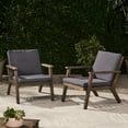 thumbnail image 4 of Outdoor Dark Grey Chair - Club Style With Wood, 30.53 In. Tall, 31.93 Wide, 25.9 Deep, 21.24 Lb In Wood Material,, 4 of 6