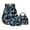 Black and White - Football, variant on Highland Cattle Aztec Printed Backpack for School Boys, 3Pcs School Backpack with Lunch Bag & Pencil Pouch, Primary Middle Students Bookbag Travel Daypack, Back to School Supplies