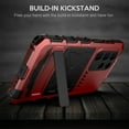 thumbnail image 2 of SaniMore for Samsung Galaxy S23 Ultra 2023 Case, Heavy Duty Protective 3-layer with Wireless Charing Hidden Kickstand Military-grade Anti-drop Shockproof Rugged Cover for Galaxy S23 Ultra, Red, 2 of 7