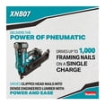 thumbnail image 3 of Makita XNB07Z 18V LXT Lithium-Ion Cordless 30 Degree Clipped Head 3-1/2 Inch Framing Nailer (Tool Only), 3 of 8