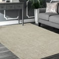 thumbnail image 2 of Ox Bay Gingham Checks Grid Wool Hooked Area Rug, Cream / Brown, 5' x 7' 9", 2 of 9