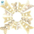 thumbnail image 2 of Deago 3D Hollow Butterfly Wall Decals, Set of 36, 2 of 7