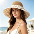 thumbnail image 2 of Women UPF 50+ Wide Brim Sun Hat, Breathable UV Protection Bucket Hat for Beach Travel, 2 of 5