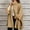 Khaki, variant on Women's Elegant Faux Fur Trim Woolen Capelet Shawl Oversized Cloak Cape Warm Poncho Winter Soft Shawl Cover Up