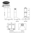 thumbnail image 6 of Cosmo COS-6324EWH 24 in. Ducted Wall Mount Range Hood in Stainless Steel with LED Lighting and Permanent Filters, 6 of 13