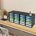 thumbnail image 3 of 24 Slots Compartments Adjustable Literature Organizer for Home & Office Desktop File Sorter Mail Center Paper Storage Cabinet Mailbox School Classroom Keepers, 3 of 14