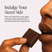 Wet Premium Water-Based Flavored Personal Lubricant, Luxury Edible Lube for Men and Women, Chocolate Flavor, 3.1 fl oz