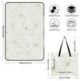 thumbnail image 2 of Black And White Ink Flower Picnic Blanket Waterproof Outdoor Beach Blanket Hand-held Pad Suitable for Travel, Camping, Beach, Family Gatherings, 2 of 8