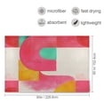 thumbnail image 4 of Pink Abstract Art Throw Blanket 60" x 90" Soft and Warm Blankets for Couch Sofa and Bed, 4 of 7