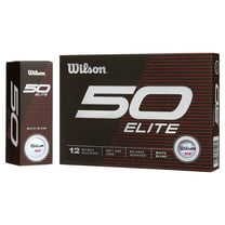 2023 Wilson Fifty Elite Golf Ball, White, 12-Pack