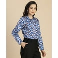 thumbnail image 3 of Moomaya Long Sleeve Spread Collar Cotton Shirt - Regular Women's Casual Shirt, 3 of 9