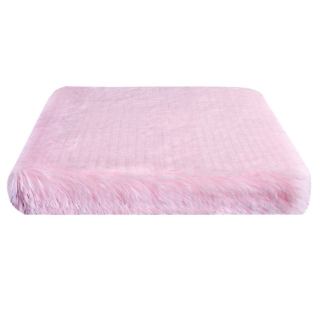 Alfombrilla cuadrada de felpa para perros y gatos, cálida y extraíble para el invierno, productos para mascotas lavables