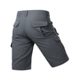 thumbnail image 4 of Dresfit Cargo Shorts Mens Baggy Big and Tall Shorts 2026 Summer Open Bottom Work Carpenter Shorts Multi Pockets Ripstop Outdoor Short Pants Gray, 4 of 7