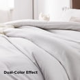 thumbnail image 3 of Juego de edredón Bedsure Queen de color blanco grisáceo para todas las estaciones, 3 of 9
