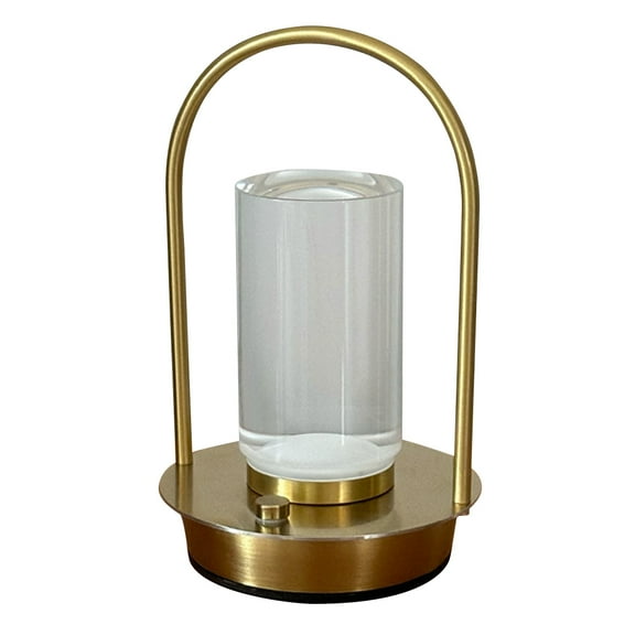 Portable Metal Cordless Table Lamp Rechargeable 3 Color Dimming Touch Lamp (Light Decoration)