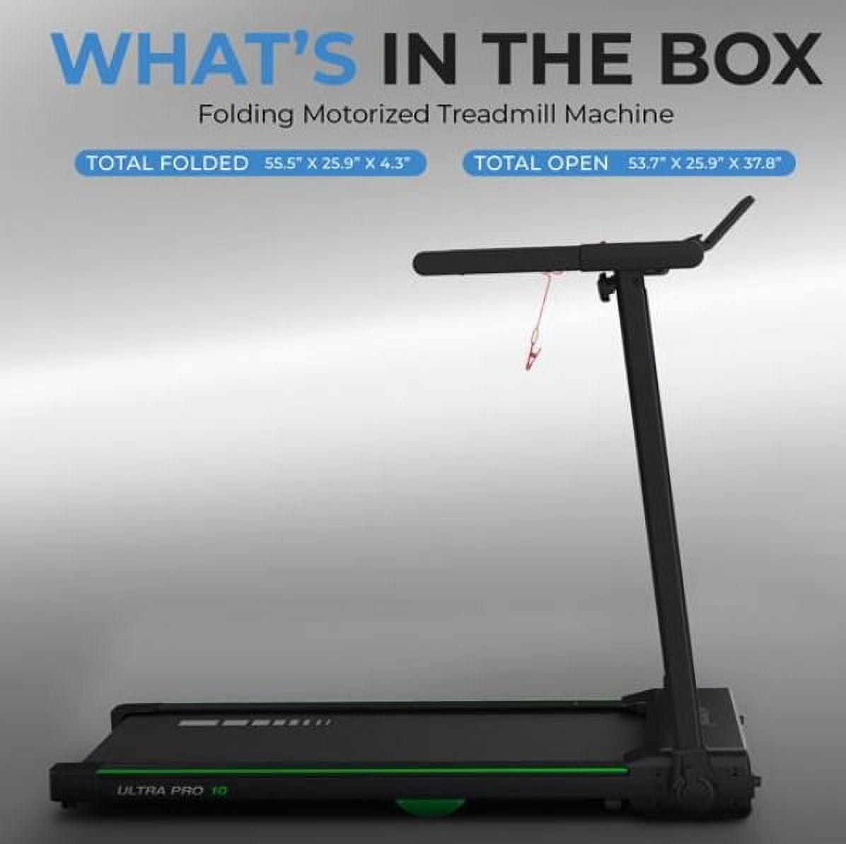 SereneLife  HP Folding Electric Treadmill with Bluetooth App Sync