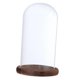 thumbnail image 1 of 2xglass Cloche con Soporte de Paisaje de perfecl Cúpula transparente con base de madera, 1 of 8