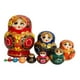 thumbnail image 3 of Muñeca rusa Matryoshka de 10 capas, artesanías coleccionables, muñecas de los deseos apilables para la decoración de la mesa del hogar. rojo, 3 of 9
