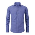 thumbnail image 4 of WREESH Mens Classic Fit Button Down Long Sleeve Shirt Casual Woven Lightweight Comfort Tops, 4 of 4