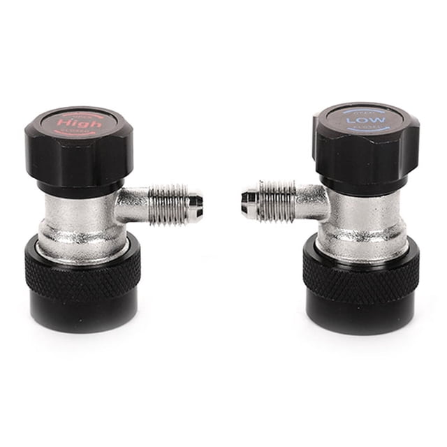 R134A Compresseur AC R-134A Coupleur Rapide Manuel Adaptateur Climatiseur Connecteurs 1/4 SAE Accessoires