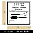 thumbnail image 2 of Seeds From Our Garden to Yours Gardening Self-Inking Rubber Stamp Ink Stamper - Sky Blue Ink - Small 1 Inch, 2 of 7