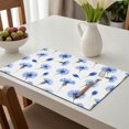 thumbnail image 6 of Placemat, Pioneer Flower Floral Print Pattern Place Mats Table Mat Set Of 2, PVC Washable Placemats for Party Kitchen Dining Decoration, 18x12 Inch, Fade Resistant, 6 of 6