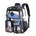 thumbnail image 2 of Ediodpoh Transparent Large Capacity Backpack For Elementary And Middle School Girls Ages 8-15 Water Resistant Black, 2 of 7