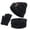 Black, variant on SHUNSUI Unisex Wool Hat Scarf Gloves 3 Piece Slouchy Snow Winter Set