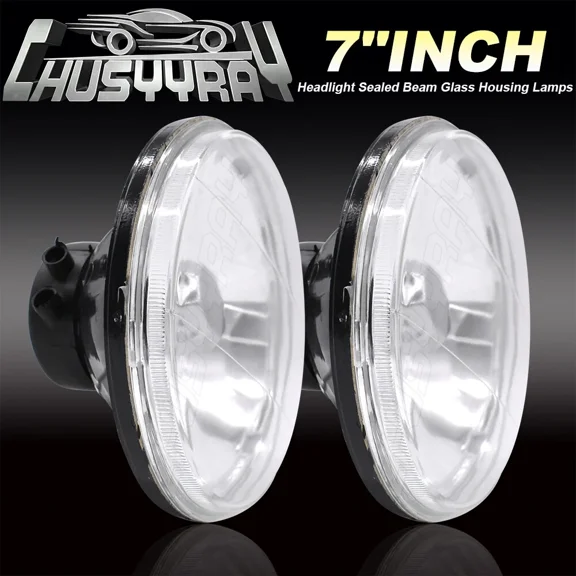 For Freightliner Century Class 7inch Round LED Headlights Hi/Lo Beam Light Pair