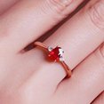 thumbnail image 5 of Natural Ruby & Diamond Ring,14K Rose Gold Wedding Ring, Bridal Engagement Ring, 5 of 5