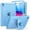 Cyan Blue, variant on MoKo Case for iPad (A16) 11th/10th Generation Case 2025/2022, Full Body Protective Cover, Built-in Screen Protector and Kickstand for iPad 11/10.9 Inch,Black