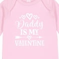 thumbnail image 4 of Inktastic Daddy is My Valentine Girls Girls Long Sleeve Baby Bodysuit, 4 of 5