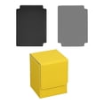 thumbnail image 3 of DYNWAVECA Card Deck Box with 2 Dividers Fits 100+ PU Leather for Cards Accessories Yellow, 3 of 10