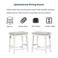 thumbnail image 4 of EUROCO Kitchen Island with Seatings,45" Farmhouse 3-piece Stationary Kitchen Island with 2 Shelves&3 Drawers and Wine Rack for Small Places,White, 4 of 7
