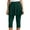 Dark Green, variant on CONFREE Womens Leggings High Waist Skirted Leggings For Women Solid Color Workout Exercise Fitness Biker Yoga Capri Pants