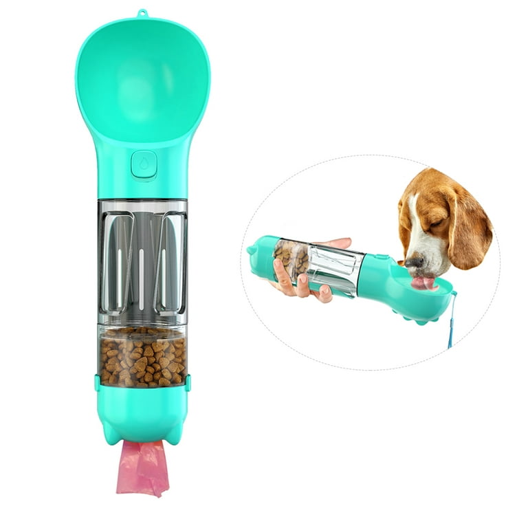 Dog Water Bottle for Walking Portable Pet Travel Water Dispenser  Multi-Functional Water Cup Food Box with Poop Shovel