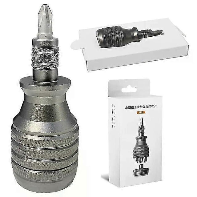 Mini destornillador 7 en 1, destornillador de titanio, kit de puntas de destornillador Torx magnéticas de 1/4 de pulgada, herramientas para reparaciones domésticas.