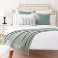 thumbnail image 6 of Battilo Sage Green Throw Blanket,Boho Bed Throws,Light Blue Blanket for Couch Spring Decor,50"x60", 6 of 8