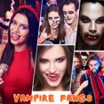 thumbnail image 2 of Seitruly 5 piezas de dientes de vampiro fáciles de usar de resina: dentaduras postizas personalizables y confiables, colmillos personalizados, cuidado de los oídos, 2 of 6