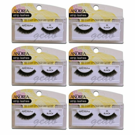 Andrea Strip Lashes 35 Black 6 pairs