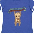 thumbnail image 4 of Inktastic Cute Sloth 2nd Birthday Boys or Girls Toddler T-Shirt, 4 of 5
