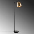 thumbnail image 4 of Industrial Floor Lamp with Metal Body, Black & Vintage Finish, 47.2 in Height | Base Plate 8.7 in Diameter, Cap Diameter 6.3 in | E27 Socket (Max 40W) | 11.5 ft Cable, 4 of 5