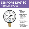 thumbnail image 4 of Zenport DPG160 Dry Air Pressure Gauge, 160 PSI, 4 of 5