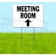 thumbnail image 1 of Meeting Room Up (18" x 24") Yard Sign, Includes Metal Step Stake, 1 of 6