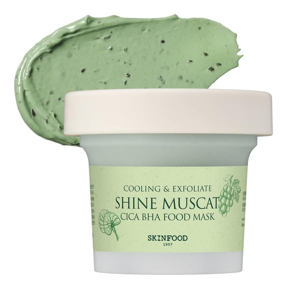 Mascarilla facial SKINFOOD Shine Muscat Cica BHA Food 180g Vegan